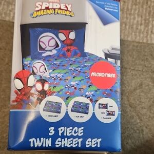 Marvel Spidey and His Amazing Friends Twin Sheet Set - Blue